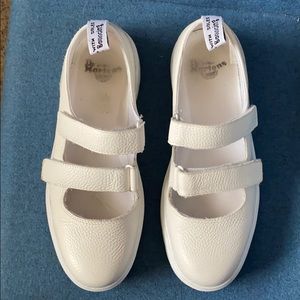 White Dr. Martens Mae Mary Janes